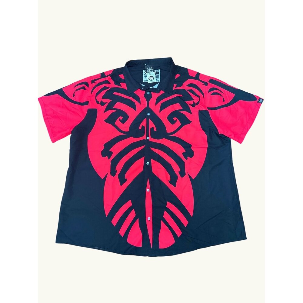 Anime Ape Darth Maul Star Wars Button Up Hawaiian Short Sleeve Collared Shirt